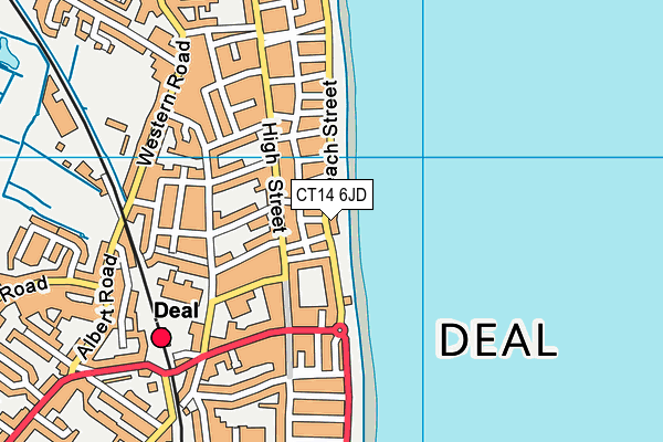 CT14 6JD map - OS VectorMap District (Ordnance Survey)