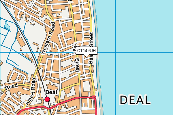 CT14 6JH map - OS VectorMap District (Ordnance Survey)