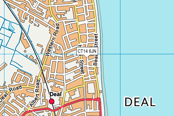 CT14 6JN map - OS VectorMap District (Ordnance Survey)