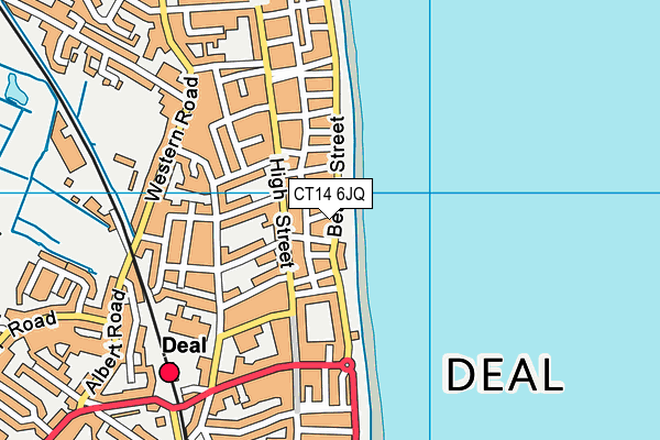 CT14 6JQ map - OS VectorMap District (Ordnance Survey)