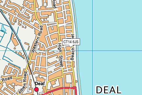 CT14 6JS map - OS VectorMap District (Ordnance Survey)