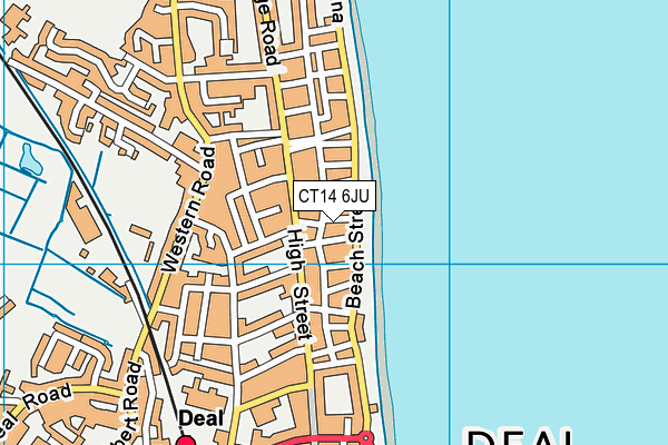 CT14 6JU map - OS VectorMap District (Ordnance Survey)