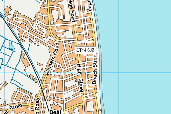 CT14 6JZ map - OS VectorMap District (Ordnance Survey)