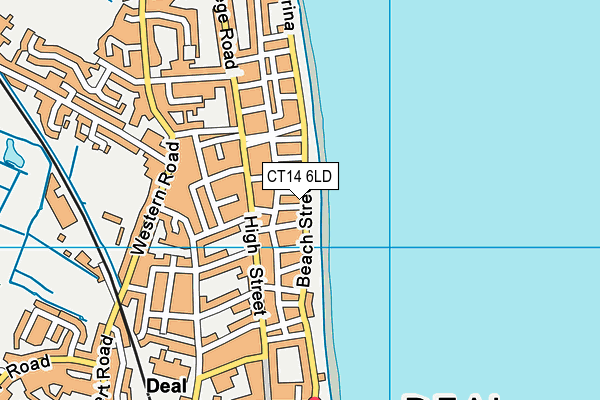 CT14 6LD map - OS VectorMap District (Ordnance Survey)