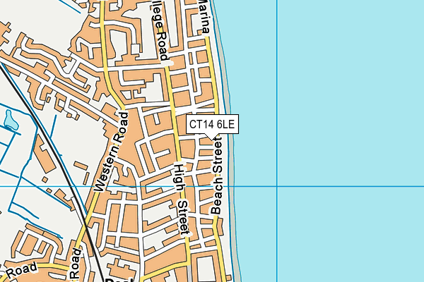 CT14 6LE map - OS VectorMap District (Ordnance Survey)