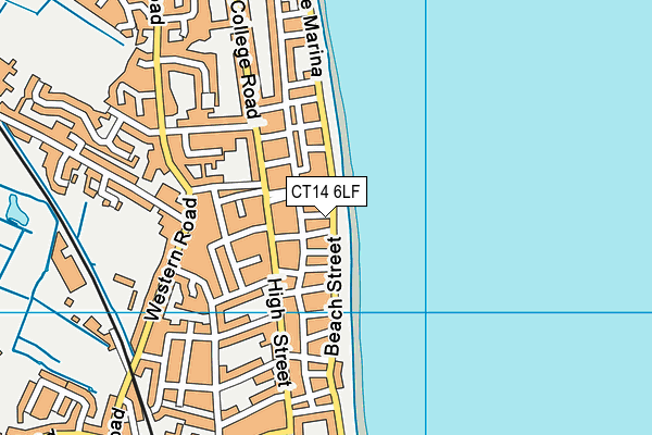 CT14 6LF map - OS VectorMap District (Ordnance Survey)