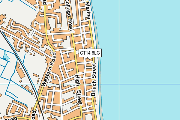 CT14 6LG map - OS VectorMap District (Ordnance Survey)