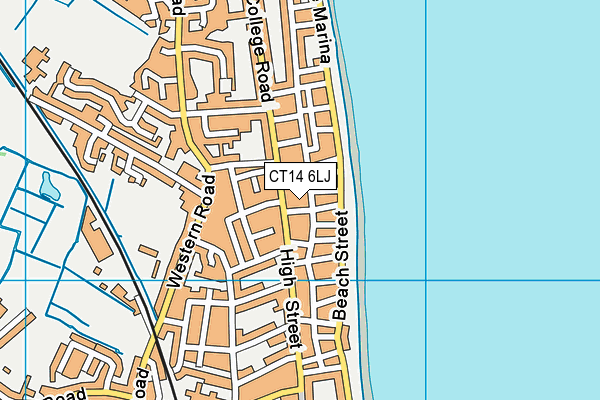 CT14 6LJ map - OS VectorMap District (Ordnance Survey)