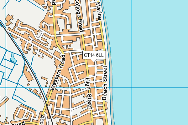 CT14 6LL map - OS VectorMap District (Ordnance Survey)