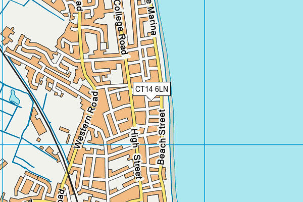 CT14 6LN map - OS VectorMap District (Ordnance Survey)