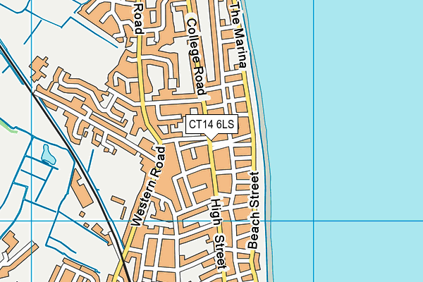 CT14 6LS map - OS VectorMap District (Ordnance Survey)