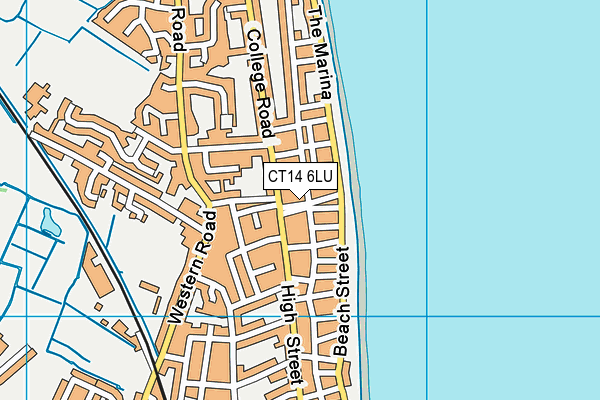 CT14 6LU map - OS VectorMap District (Ordnance Survey)