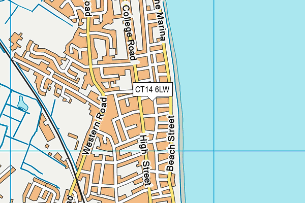 CT14 6LW map - OS VectorMap District (Ordnance Survey)