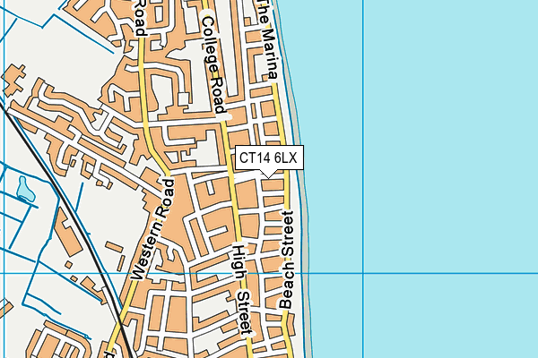 CT14 6LX map - OS VectorMap District (Ordnance Survey)
