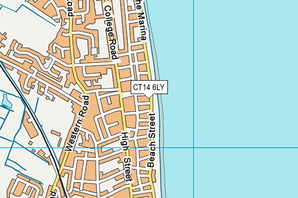 CT14 6LY map - OS VectorMap District (Ordnance Survey)