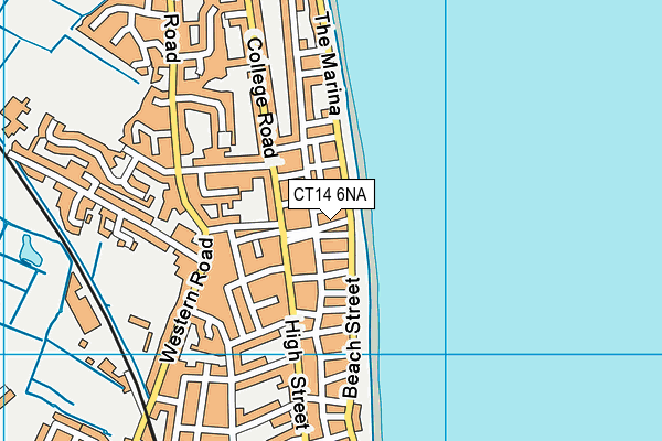 CT14 6NA map - OS VectorMap District (Ordnance Survey)
