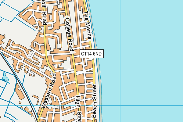 CT14 6ND map - OS VectorMap District (Ordnance Survey)