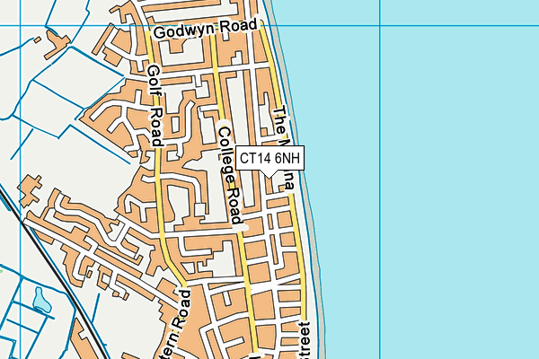 CT14 6NH map - OS VectorMap District (Ordnance Survey)