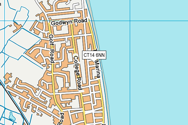 CT14 6NN map - OS VectorMap District (Ordnance Survey)