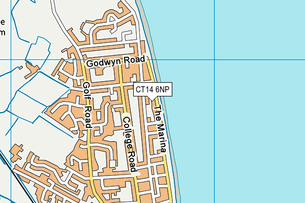 CT14 6NP map - OS VectorMap District (Ordnance Survey)
