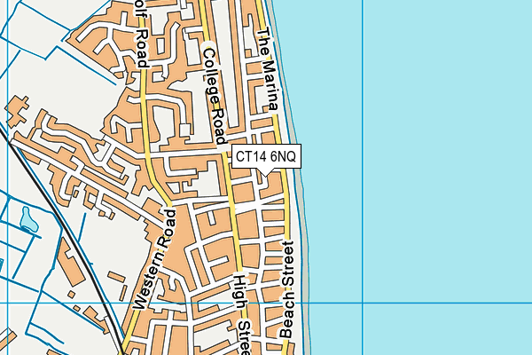 CT14 6NQ map - OS VectorMap District (Ordnance Survey)