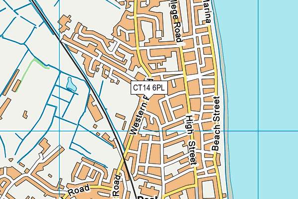 CT14 6PL map - OS VectorMap District (Ordnance Survey)