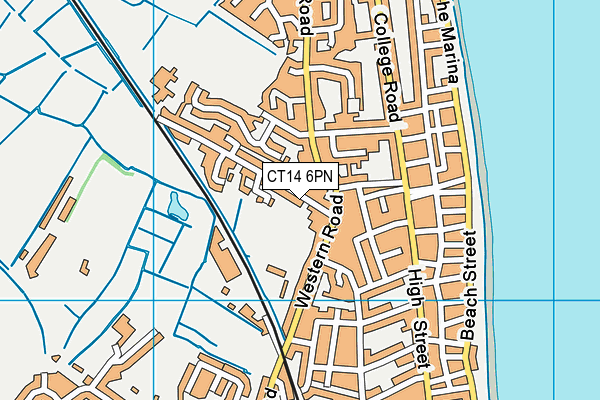 CT14 6PN map - OS VectorMap District (Ordnance Survey)