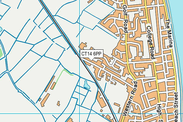 CT14 6PP map - OS VectorMap District (Ordnance Survey)