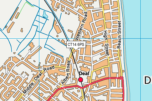 CT14 6PS map - OS VectorMap District (Ordnance Survey)