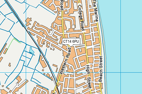 CT14 6PU map - OS VectorMap District (Ordnance Survey)