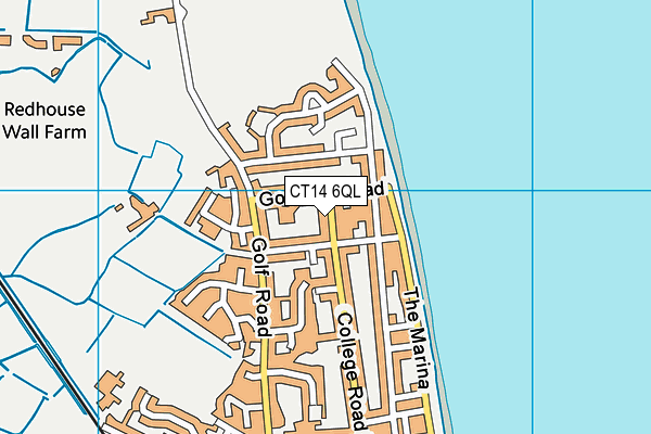 CT14 6QL map - OS VectorMap District (Ordnance Survey)