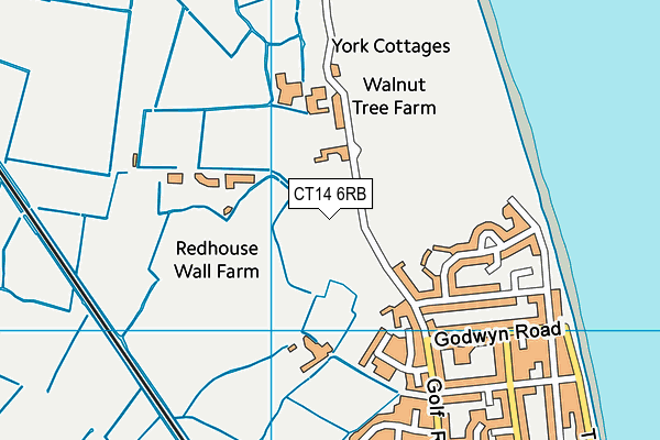 CT14 6RB map - OS VectorMap District (Ordnance Survey)