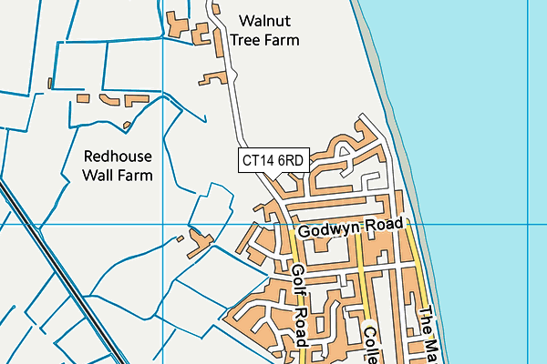 CT14 6RD map - OS VectorMap District (Ordnance Survey)