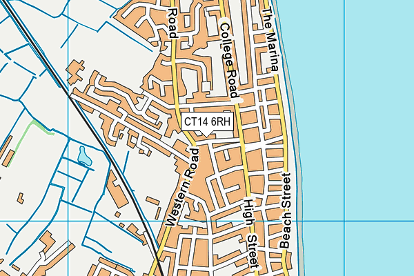 CT14 6RH map - OS VectorMap District (Ordnance Survey)