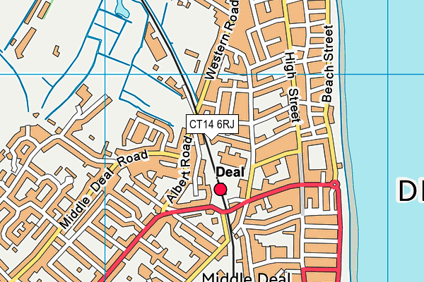 CT14 6RJ map - OS VectorMap District (Ordnance Survey)