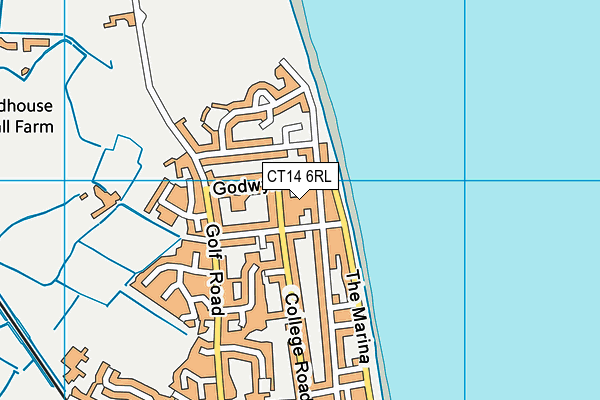 CT14 6RL map - OS VectorMap District (Ordnance Survey)