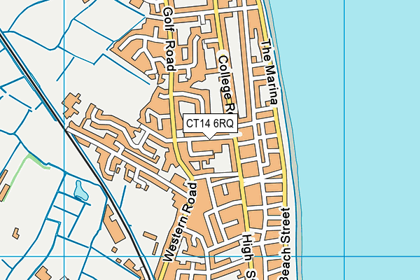 CT14 6RQ map - OS VectorMap District (Ordnance Survey)