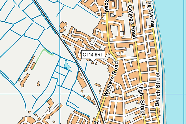 CT14 6RT map - OS VectorMap District (Ordnance Survey)