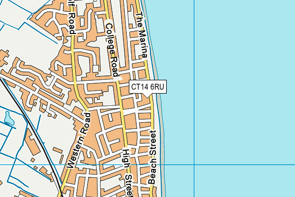 CT14 6RU map - OS VectorMap District (Ordnance Survey)