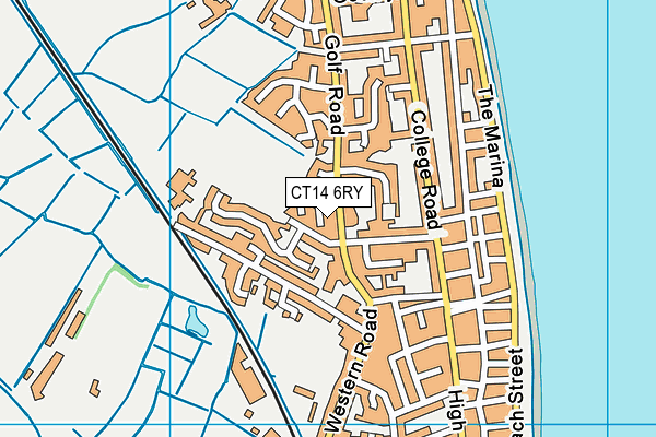 CT14 6RY map - OS VectorMap District (Ordnance Survey)