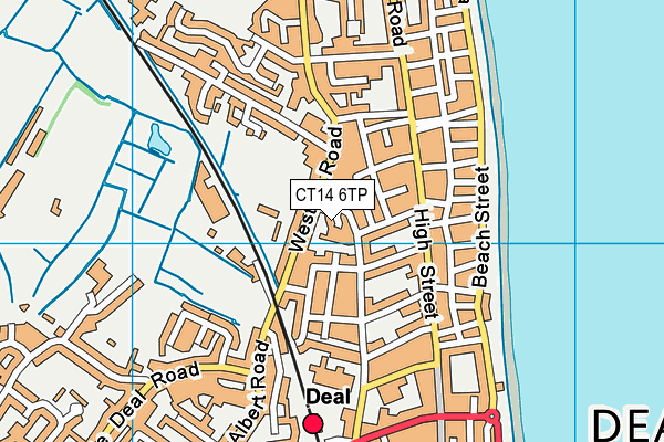 CT14 6TP map - OS VectorMap District (Ordnance Survey)