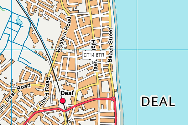CT14 6TR map - OS VectorMap District (Ordnance Survey)