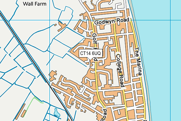 CT14 6UQ map - OS VectorMap District (Ordnance Survey)