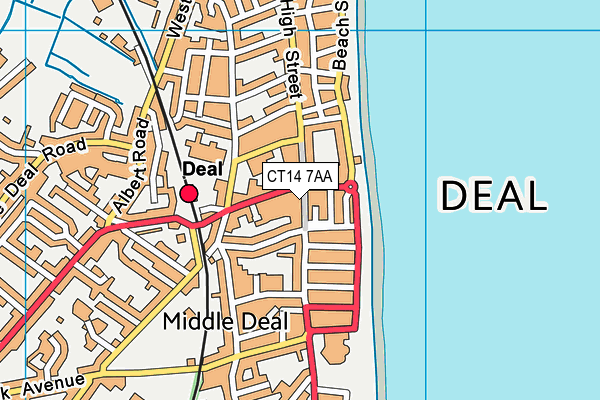 Map of WOODS (DEAL) LIMITED at district scale