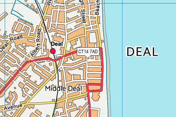 CT14 7AD map - OS VectorMap District (Ordnance Survey)