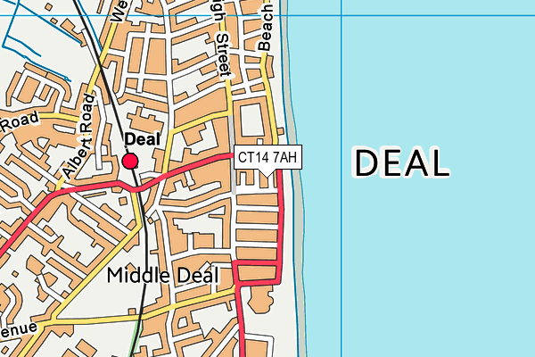 CT14 7AH map - OS VectorMap District (Ordnance Survey)