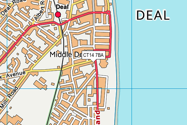 CT14 7BA map - OS VectorMap District (Ordnance Survey)