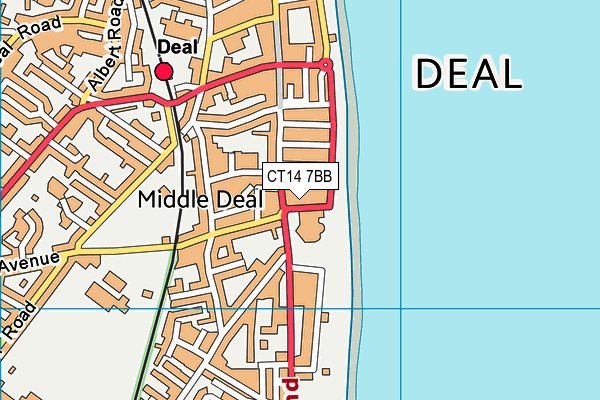 Map of 2 DEAL CASTLE ROAD MANAGEMENT LTD at district scale