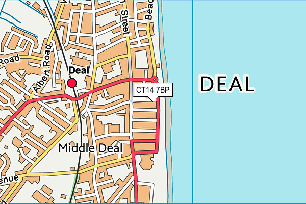 CT14 7BP map - OS VectorMap District (Ordnance Survey)