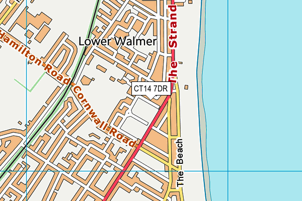 CT14 7DR map - OS VectorMap District (Ordnance Survey)